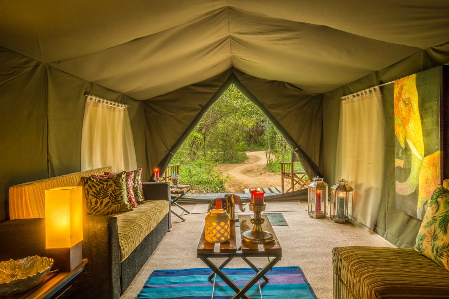 Accommodation at Wilpattu in Sri Lanka