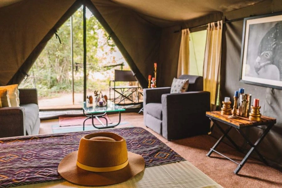 Mahoora elite tented camps Wilpattu national park Sri Lanka